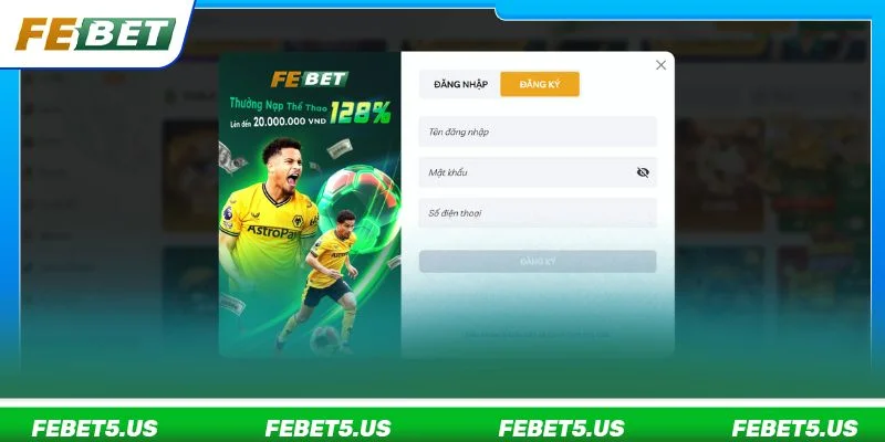FEBET - Link Vào Nhà Cái Thể Thao, Game Online Không Chặn 09/2026 Người chơi có thể đăng ký ID cược tại nhà cái uy tín rất dễ dàng