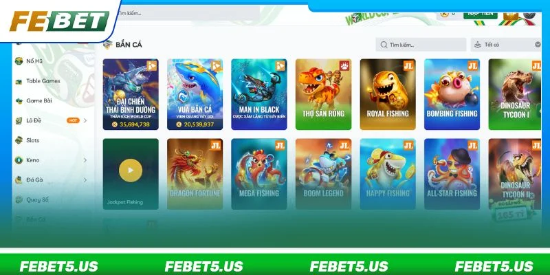 FEBET - Link Vào Nhà Cái Thể Thao, Game Online Không Chặn 09/2026 Cá cược bắn cá tại FBET được bet thủ đặc biệt say mê