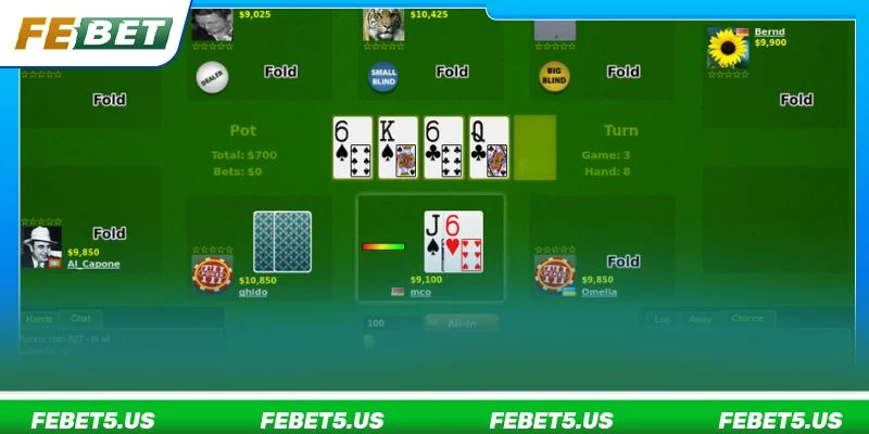 Các loại bài trong ván chơi Poker được quy định rõ ràng
