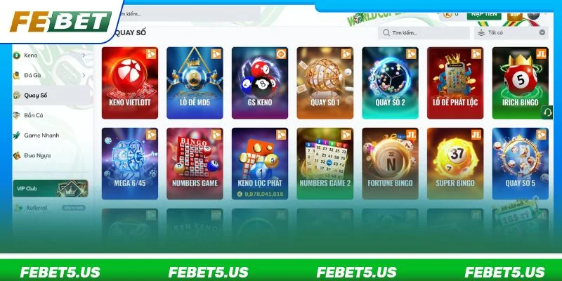 FEBET - Link Vào Nhà Cái Thể Thao, Game Online Không Chặn 09/2026 Sân chơi xổ số cực xanh chín dành cho hội viên tham gia
